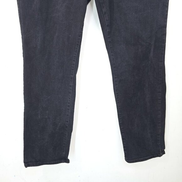 Lucky Brand Black Vintage Straight Denim Jeans Hemmed 38 x 30 - Picture 3 of 10